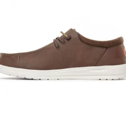 Chaussures Basses À Lacets Hey Dude Wally Classic 43352 Brown
