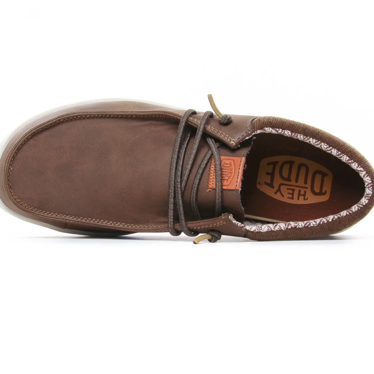 Chaussures Basses À Lacets Hey Dude Wally Classic 43352 Brown