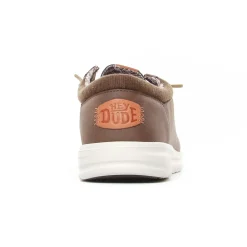 Chaussures Basses À Lacets Hey Dude Wally Classic 43352 Brown
