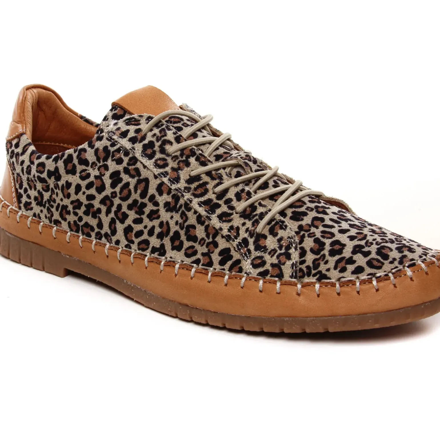Derbys Coco Et Abricot Maire Leopard