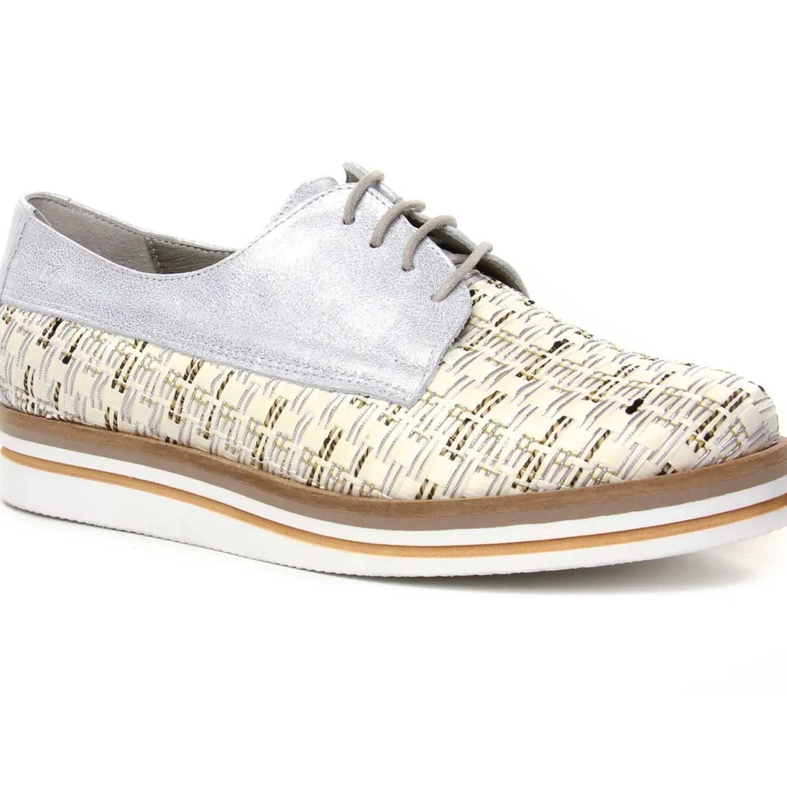 Derbys Compensées Dorking Romy D7852 Argent