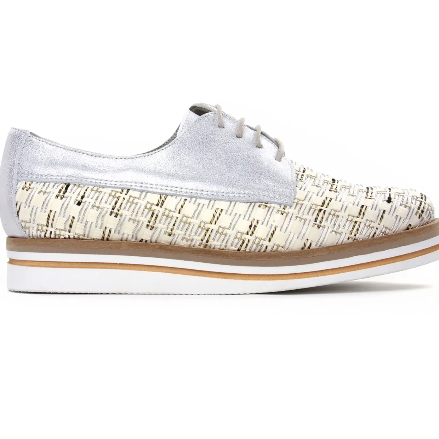 Derbys Compensées Dorking Romy D7852 Argent