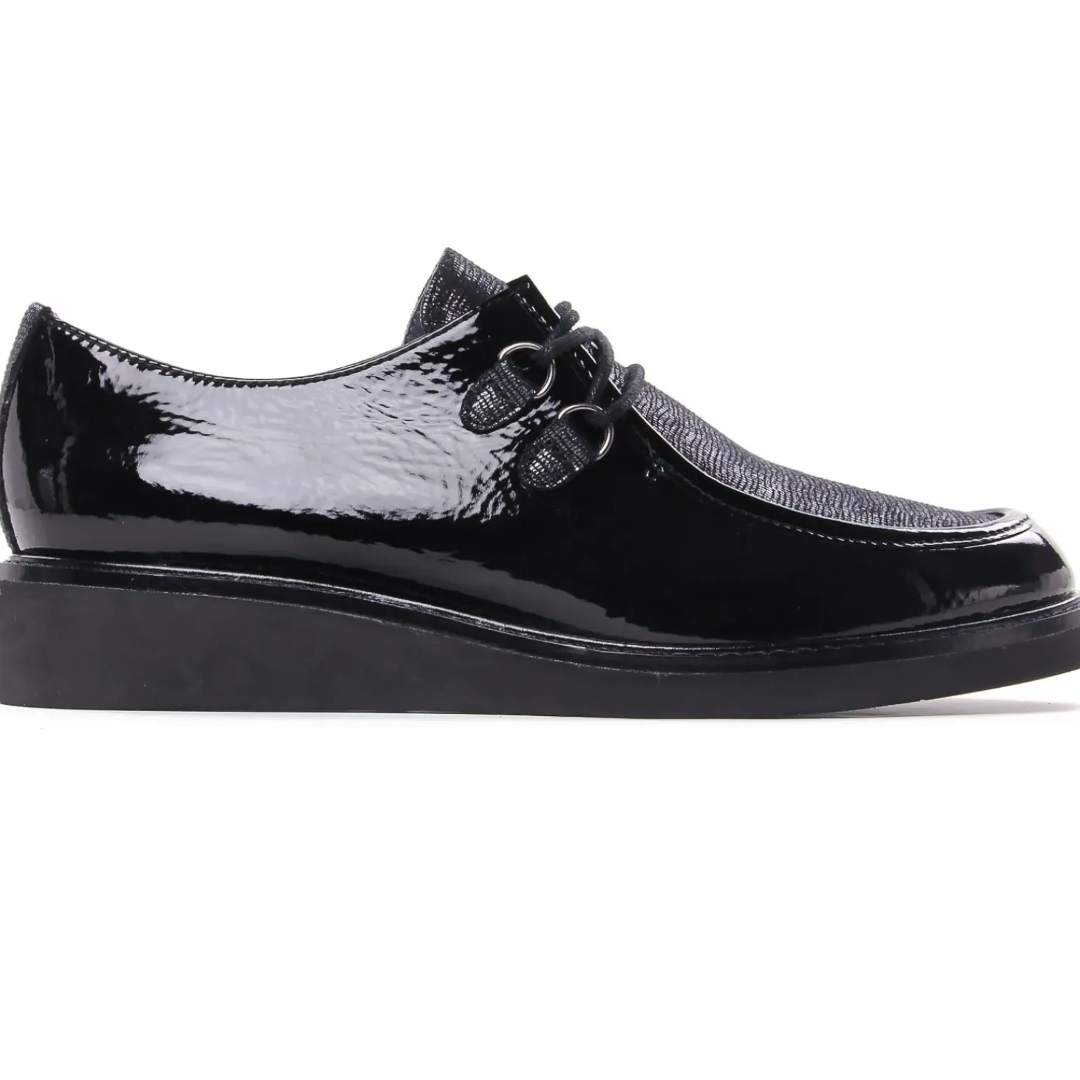 Derbys Compensées Fugitive Choupi Vernis Noir