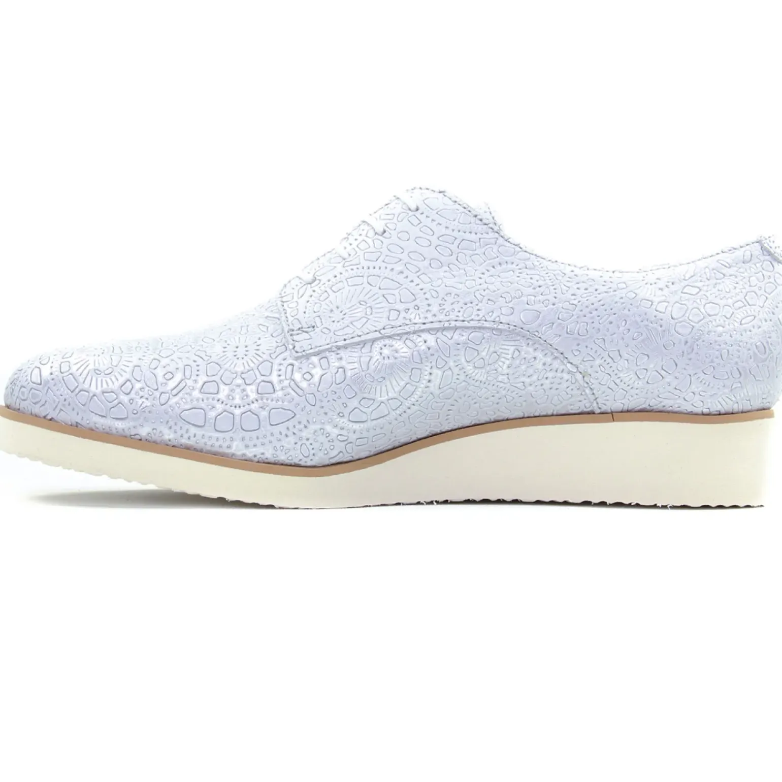 Derbys Compensées Scarlatine 22000 Ba Blanc
