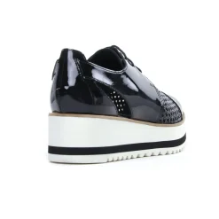 Derbys Compensées Scarlatine 22045La Noir Vernis