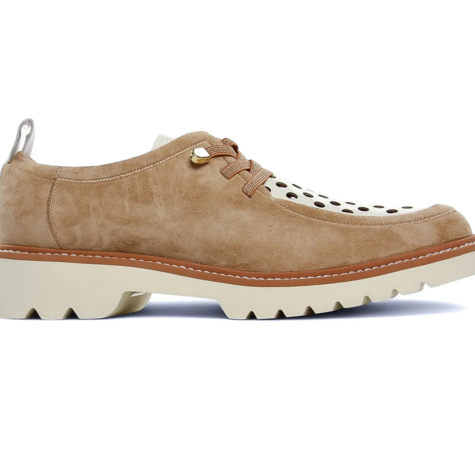Derbys Fugitive Cylex Velour Tan