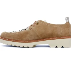 Derbys Fugitive Cylex Velour Tan