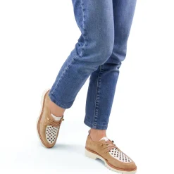 Derbys Fugitive Cylex Velour Tan