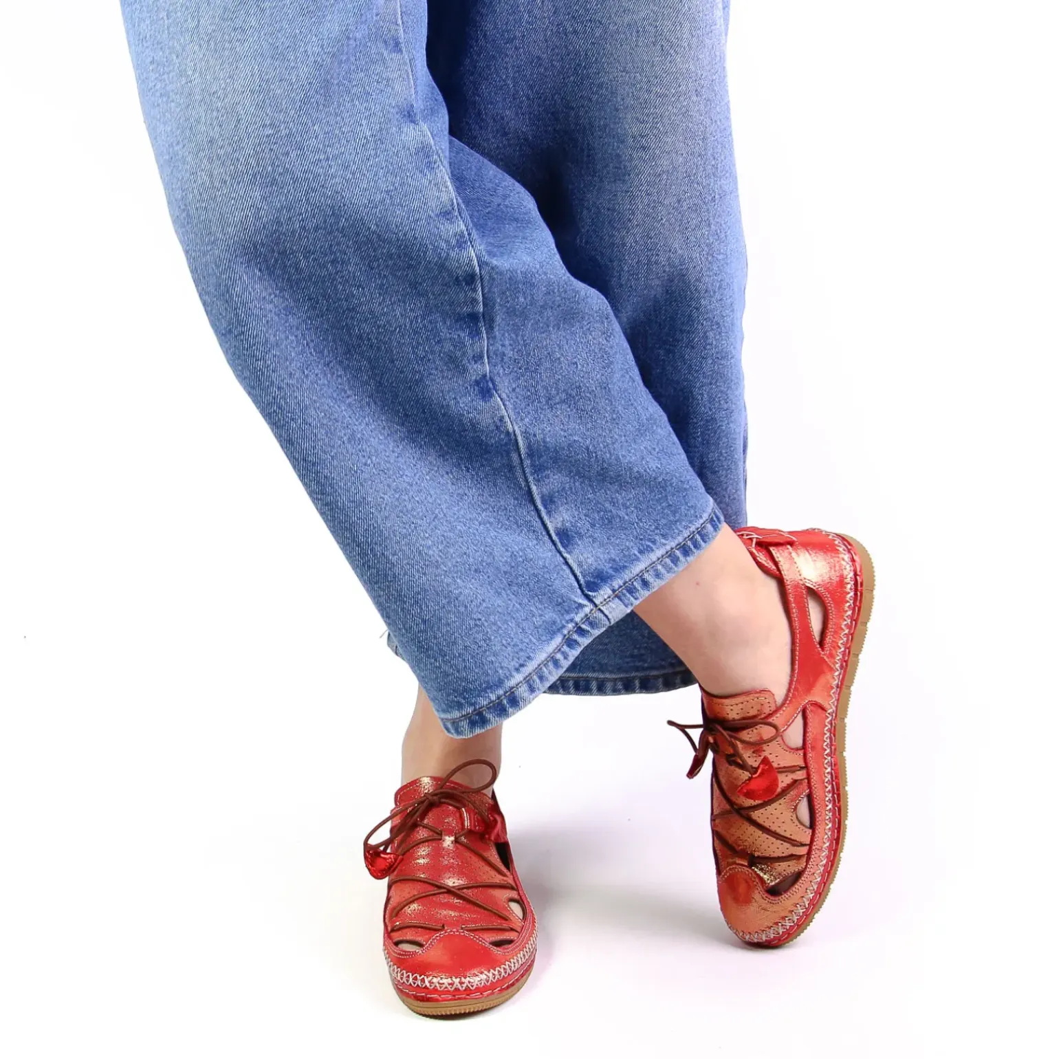 Espadrilles Coco Et Abricot Melinnew Rouge