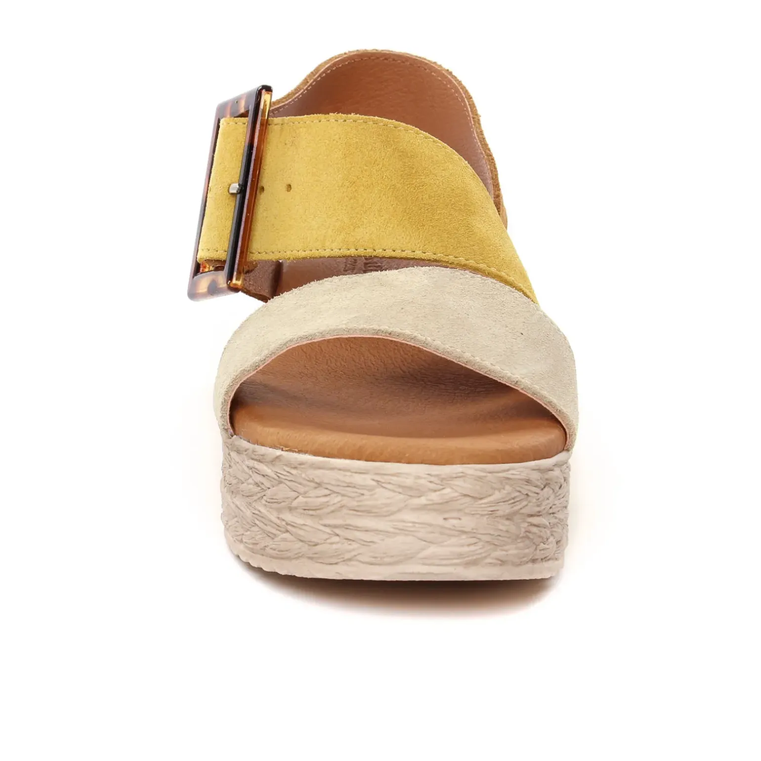 Espadrilles Compensées Eva Frutos 718 Beige Cuero
