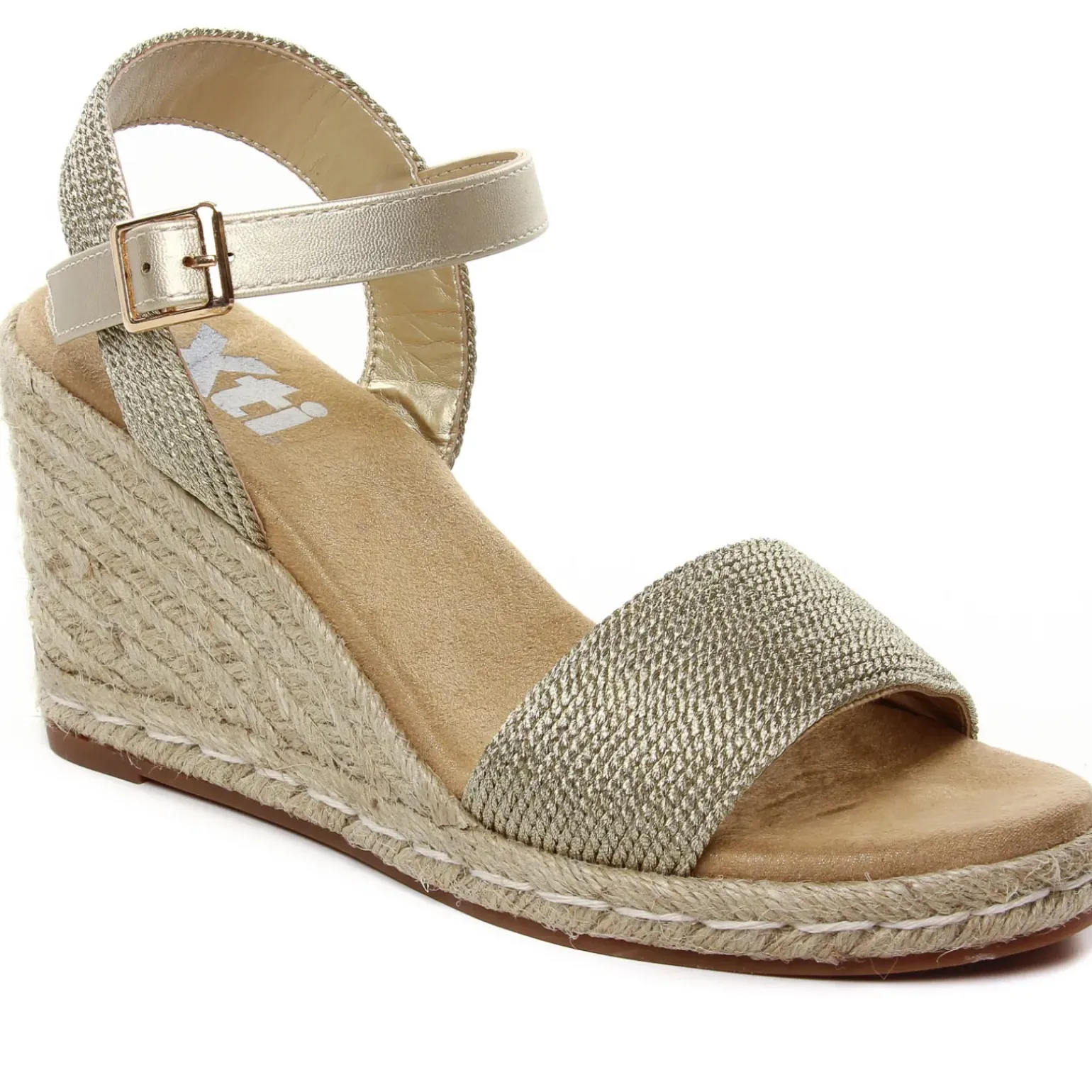 Espadrilles Compensées Xti 141420 Gold