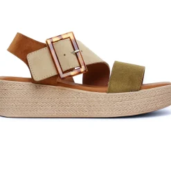 Espadrilles Eva Frutos 5318 Militaire Cuero