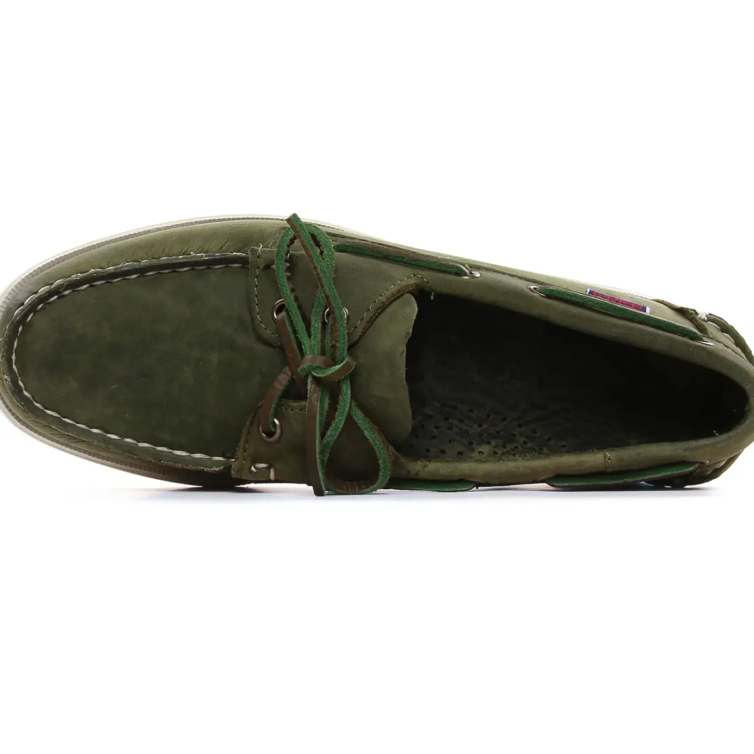 Mocassins Bateaux Sebago Docksides Crazy grenn military