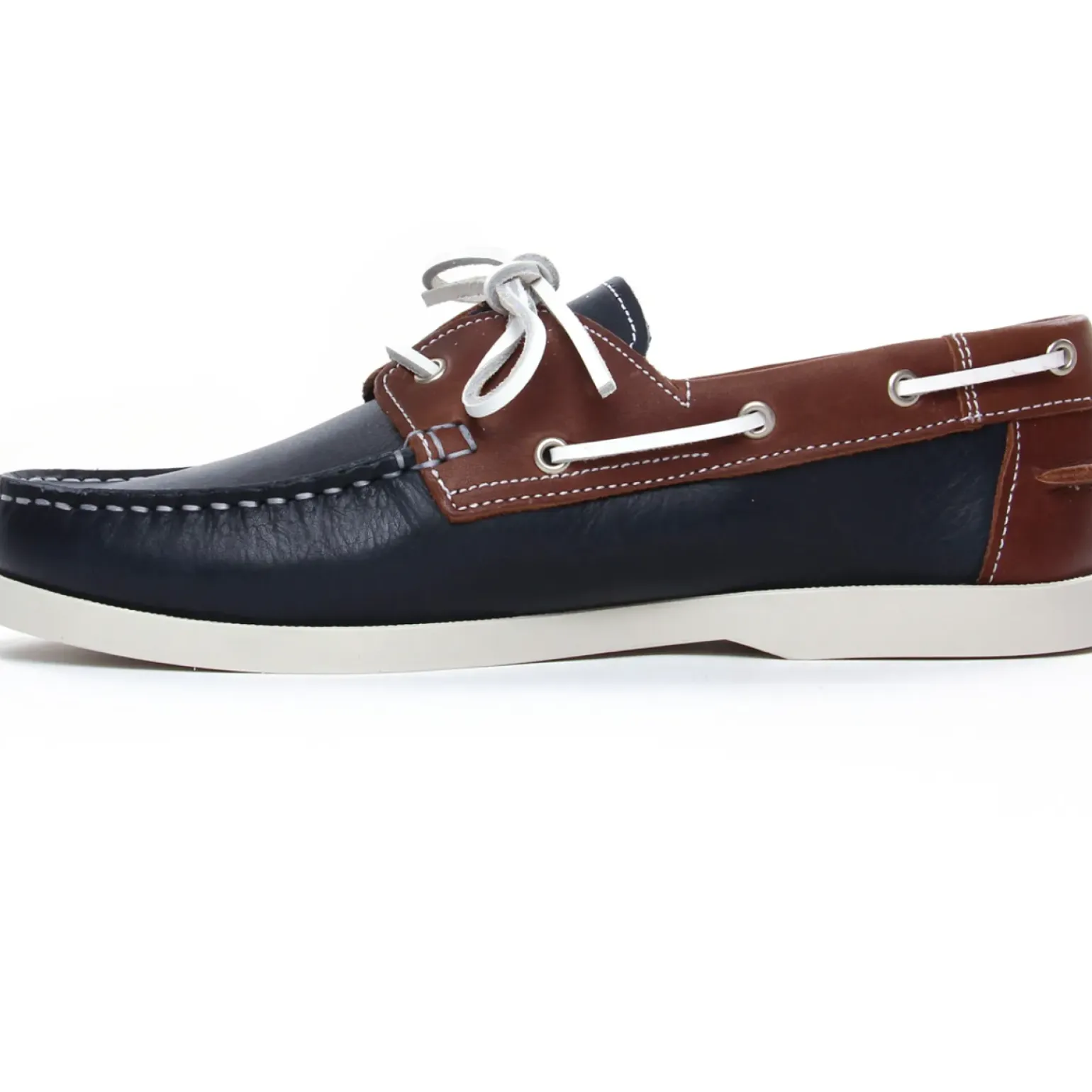 Mocassins Bateaux Yann Bolligen 1421 Marine Marron