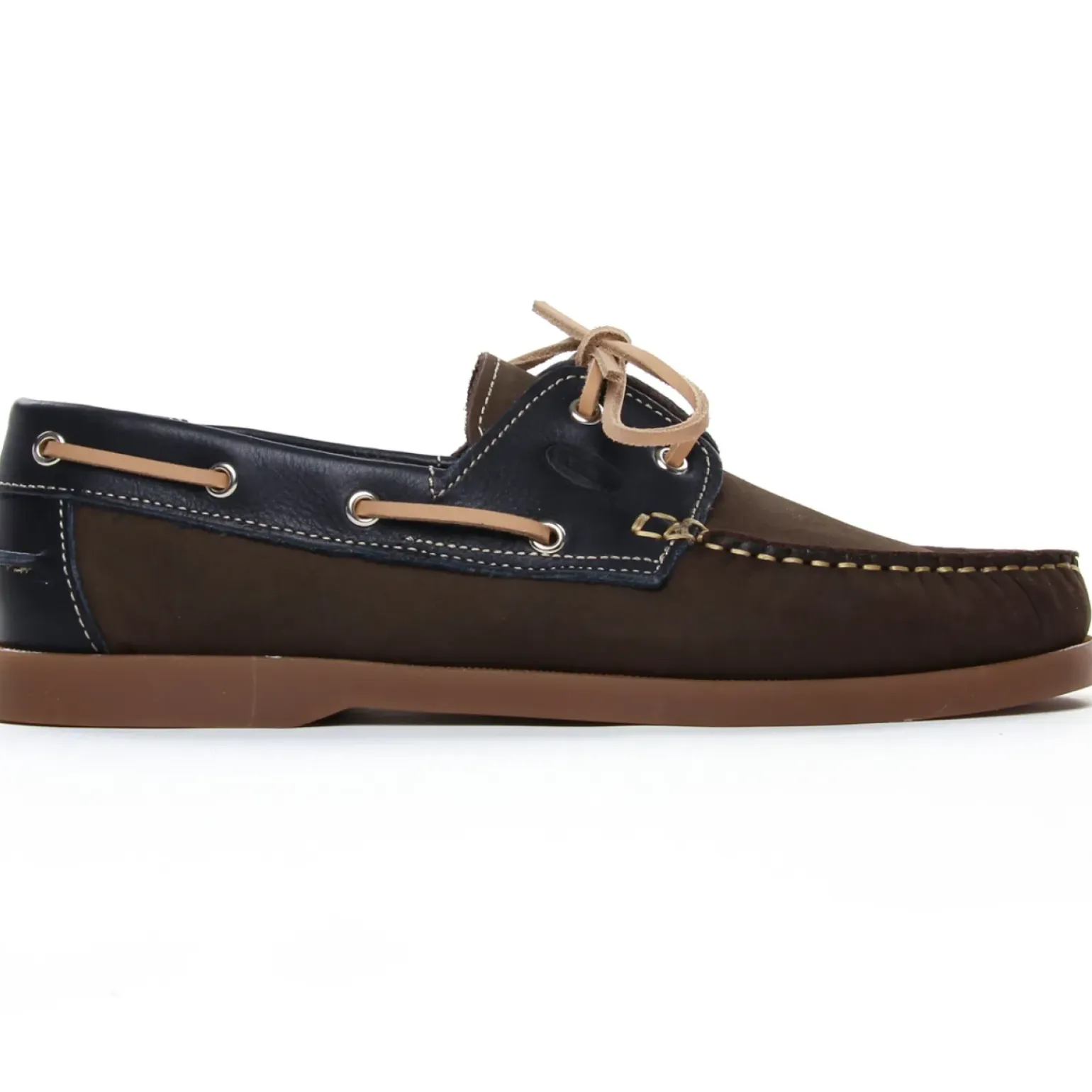 Mocassins Bateaux Yann Bolligen 1421 Nubuck Marron