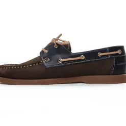 Mocassins Bateaux Yann Bolligen 1421 Nubuck Marron