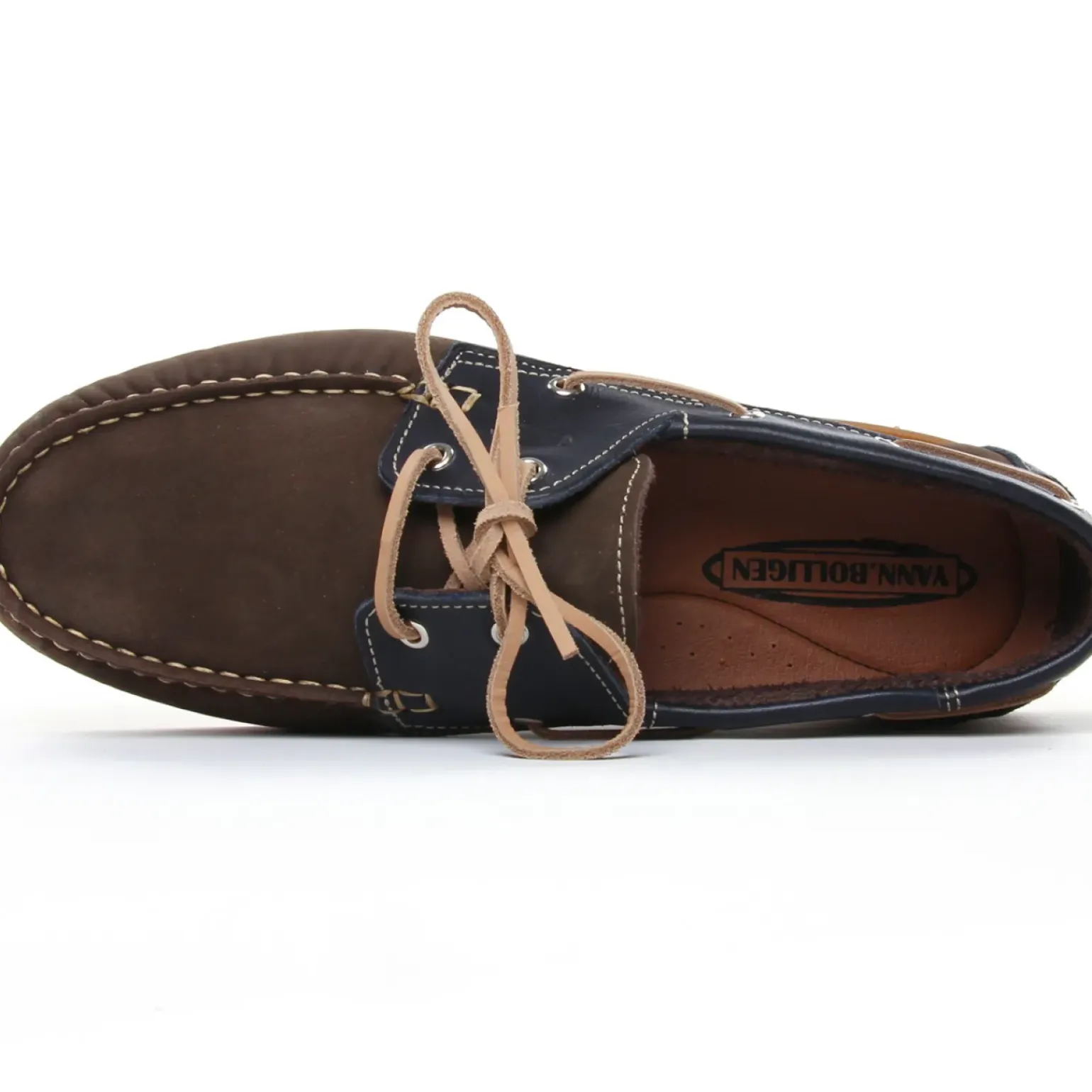 Mocassins Bateaux Yann Bolligen 1421 Nubuck Marron