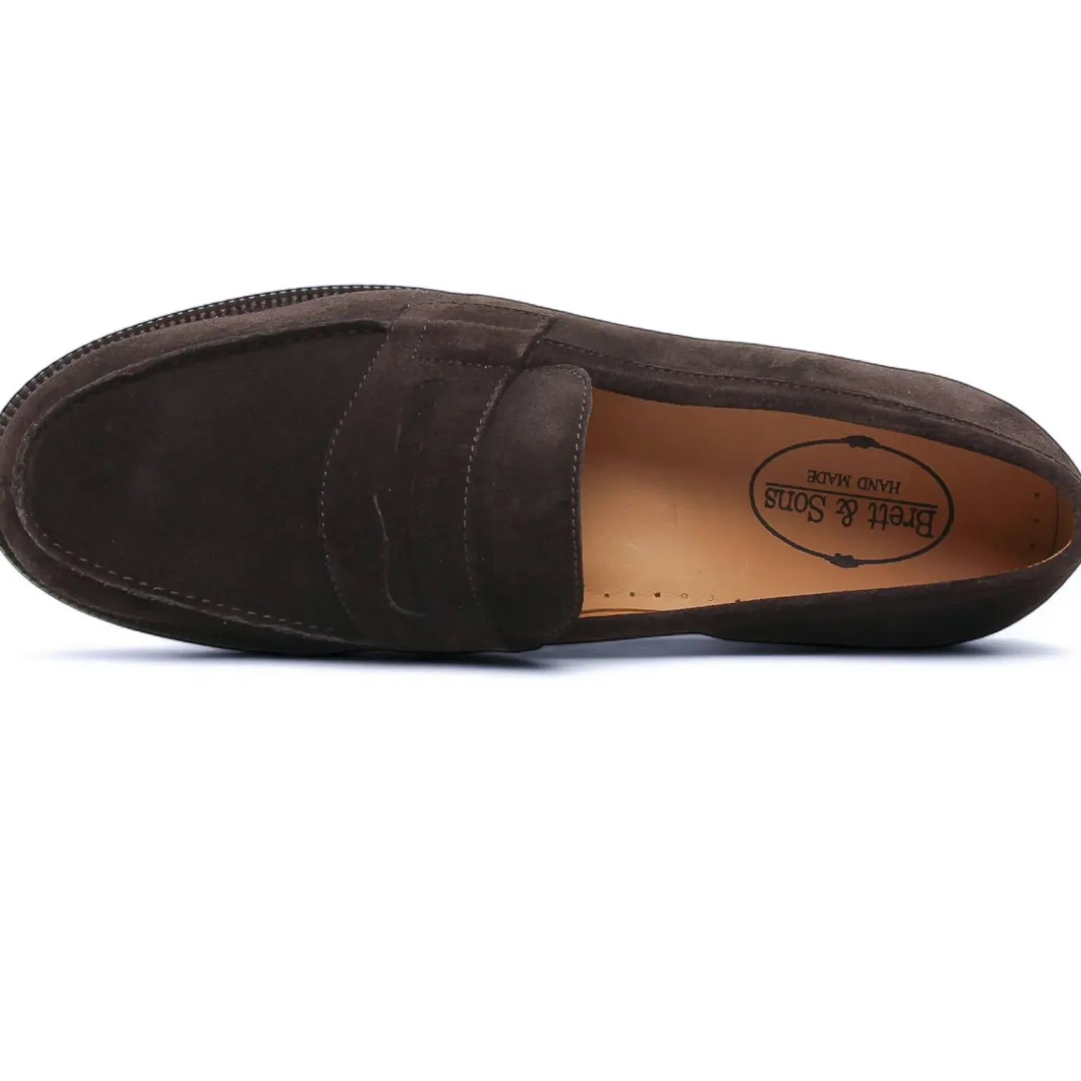 Mocassins Brett Sons James V Velours Marine