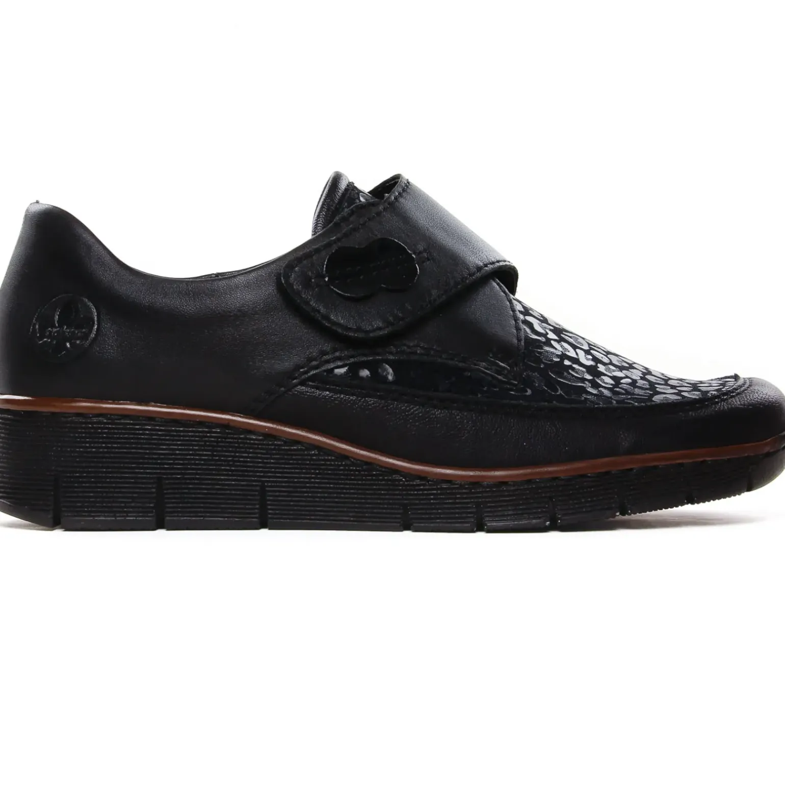 Mocassins Confort Rieker 537C0-00 Schwarz