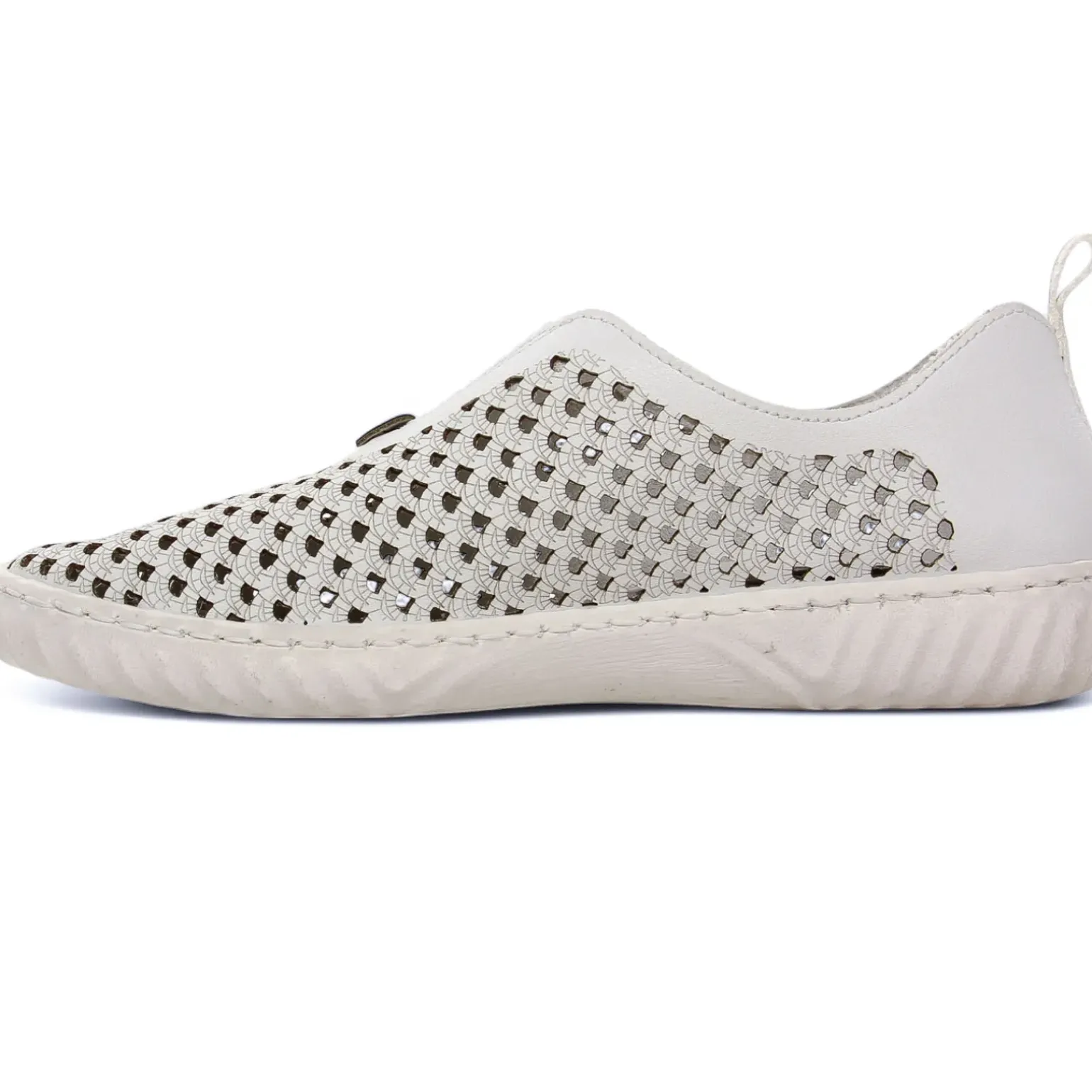 Mocassins Confort Rieker N0965-80 Weiss