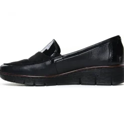 Mocassins Confort Rieker 53785-00 Schwarz