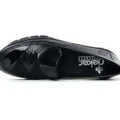 Mocassins Confort Rieker 53785-00 Schwarz