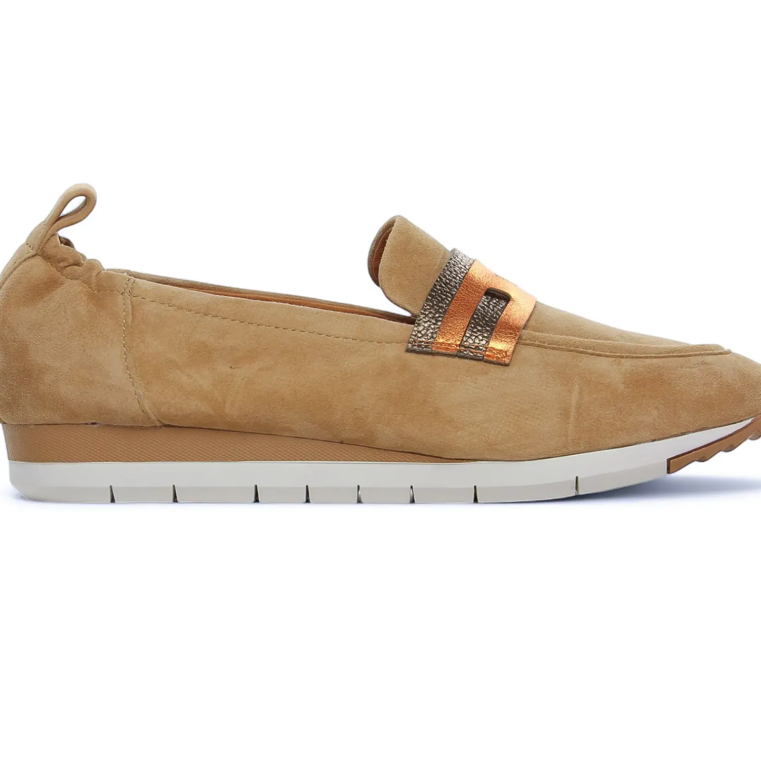 Mocassins Fugitive Venutz Velour Tan