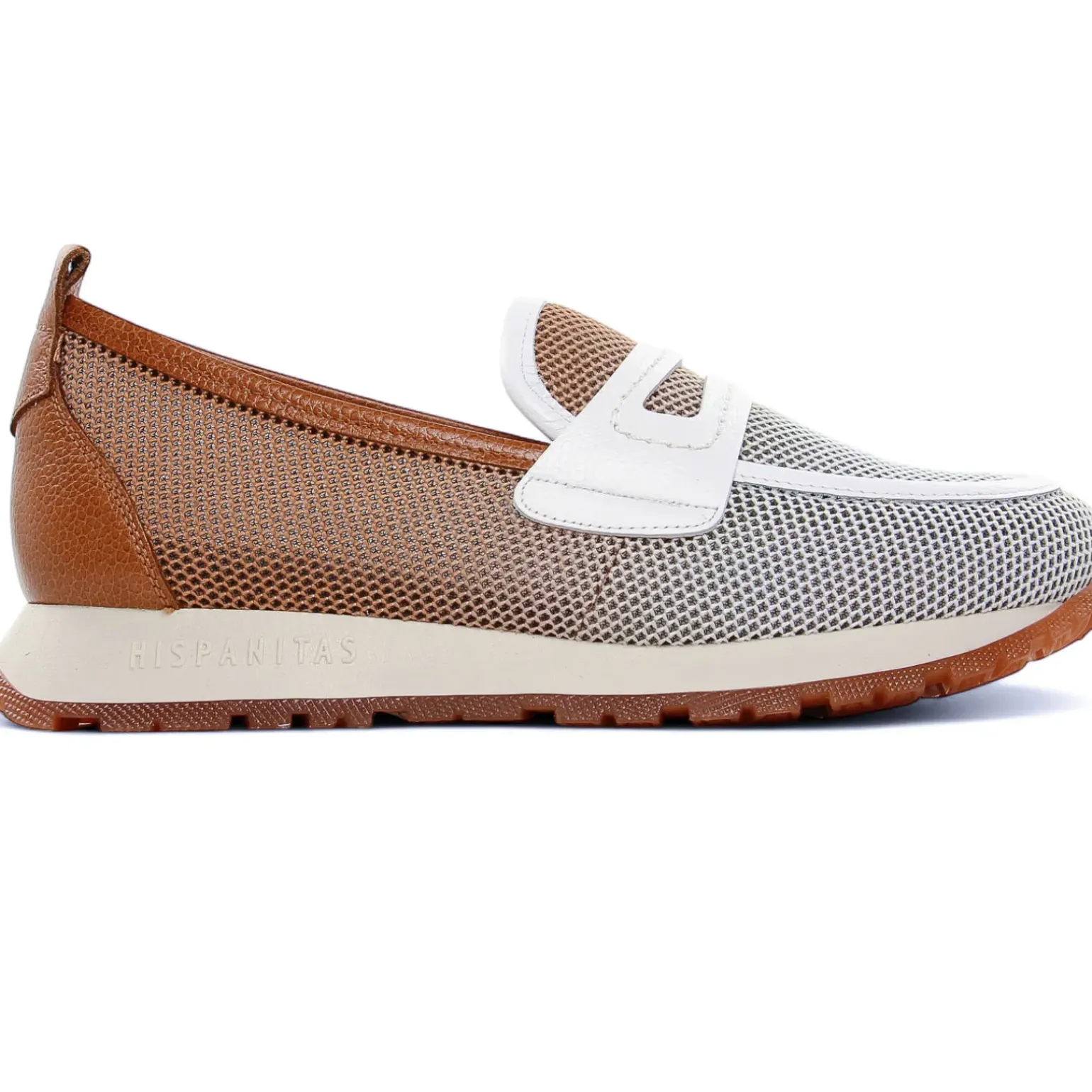Mocassins Plateforme Hispanitas Borneo White Brown