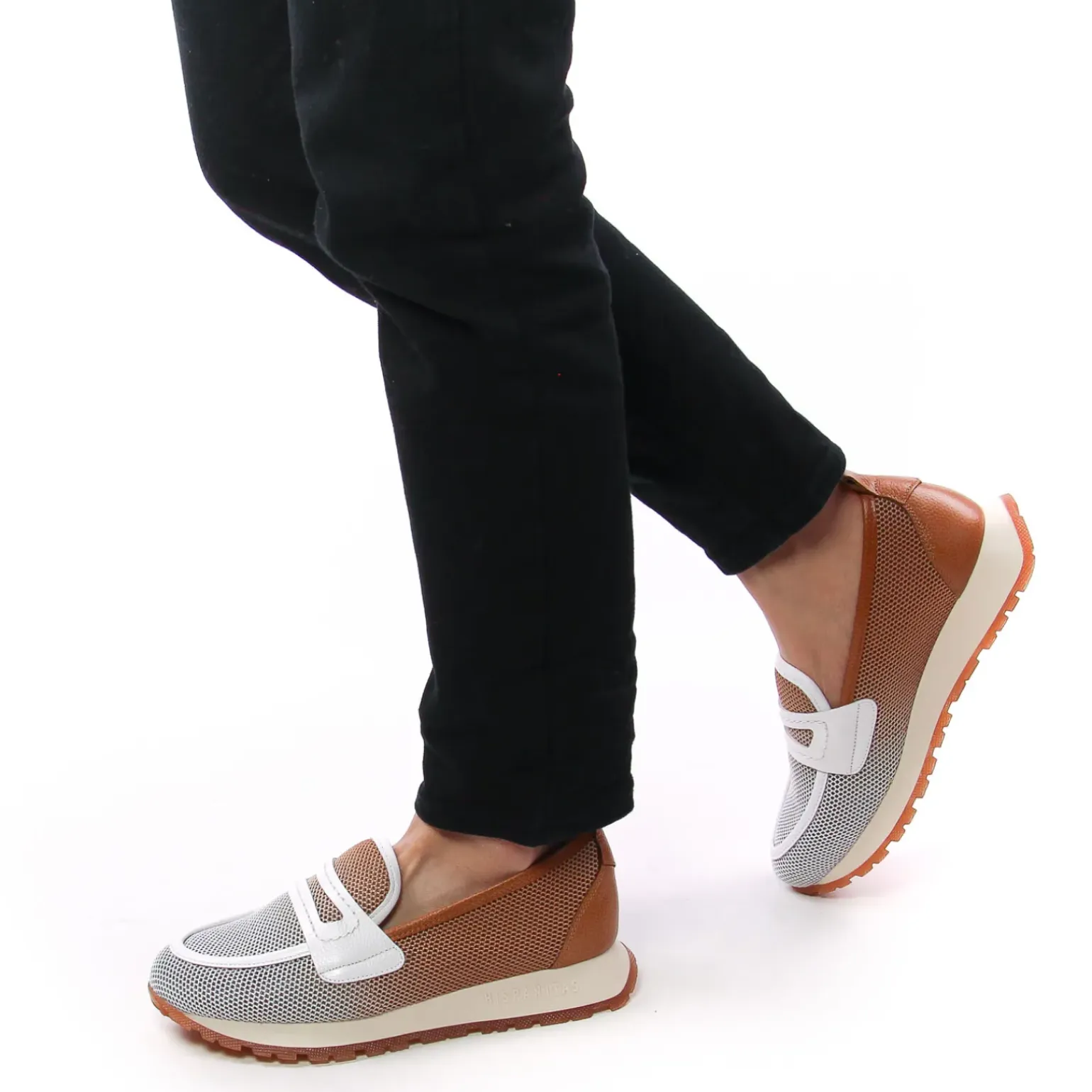 Mocassins Plateforme Hispanitas Borneo White Brown