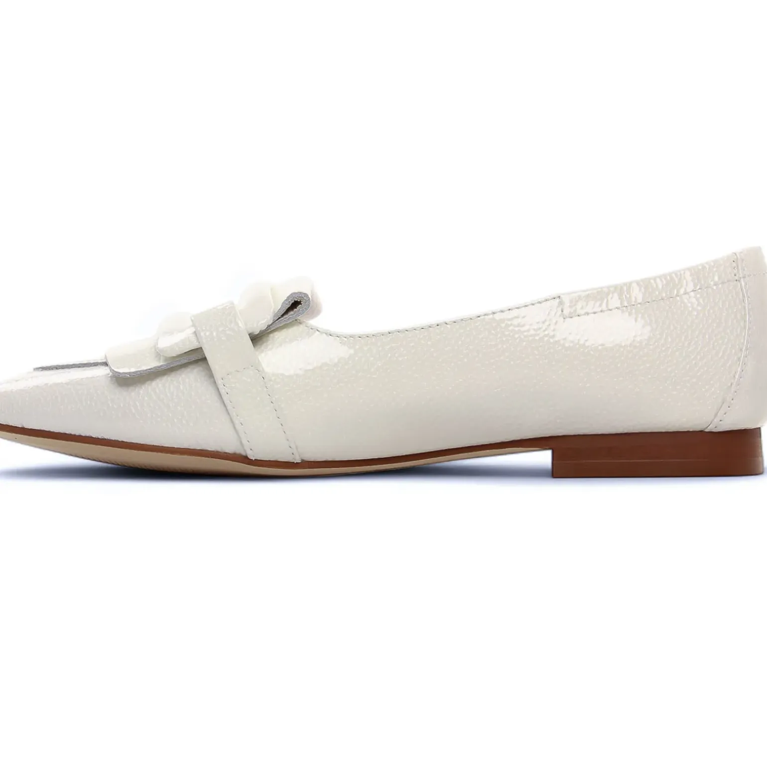 Mocassins Regarde Le Ciel Jeanine-02 Vernis Blanc