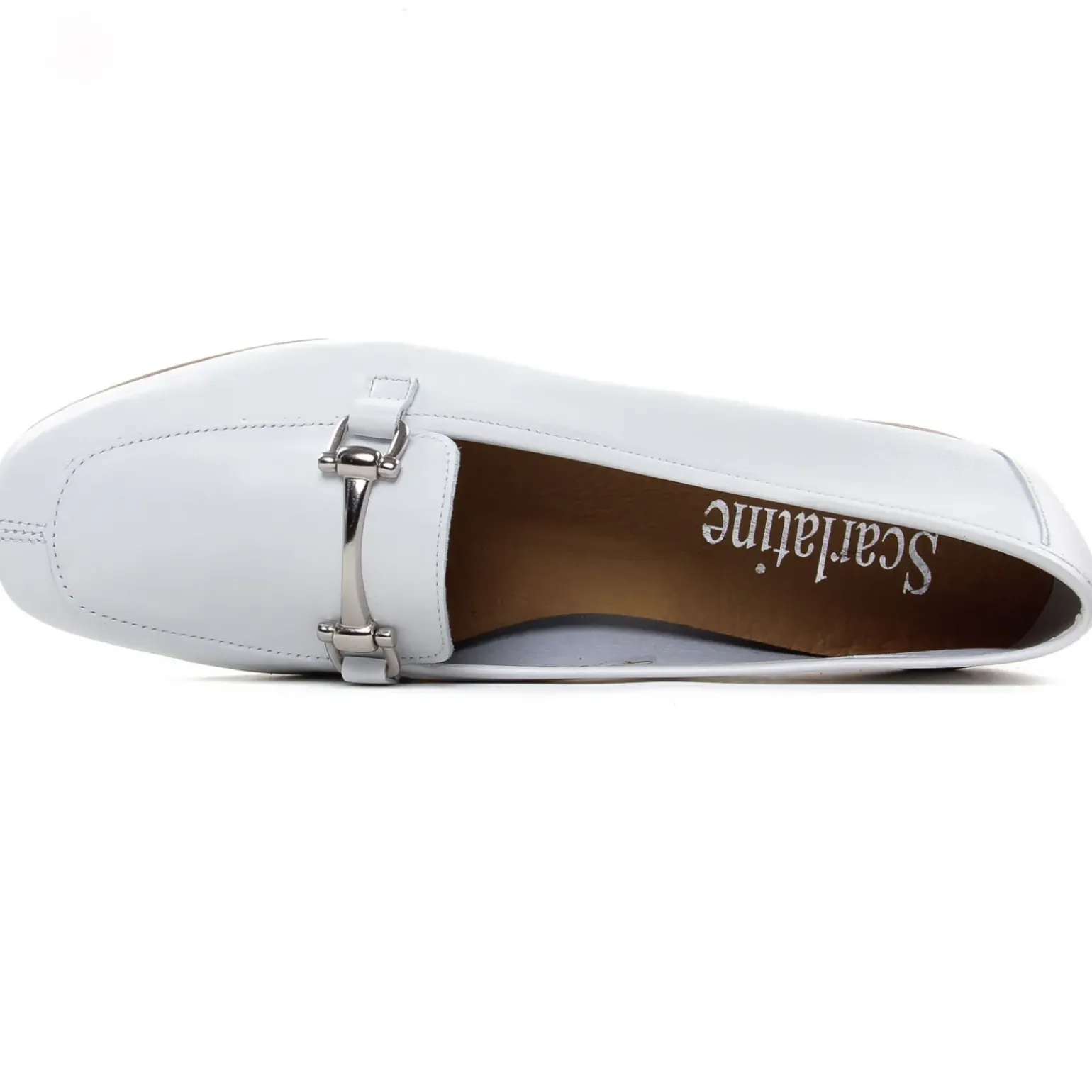 Mocassins Scarlatine Co110029Xc Blanc Argent