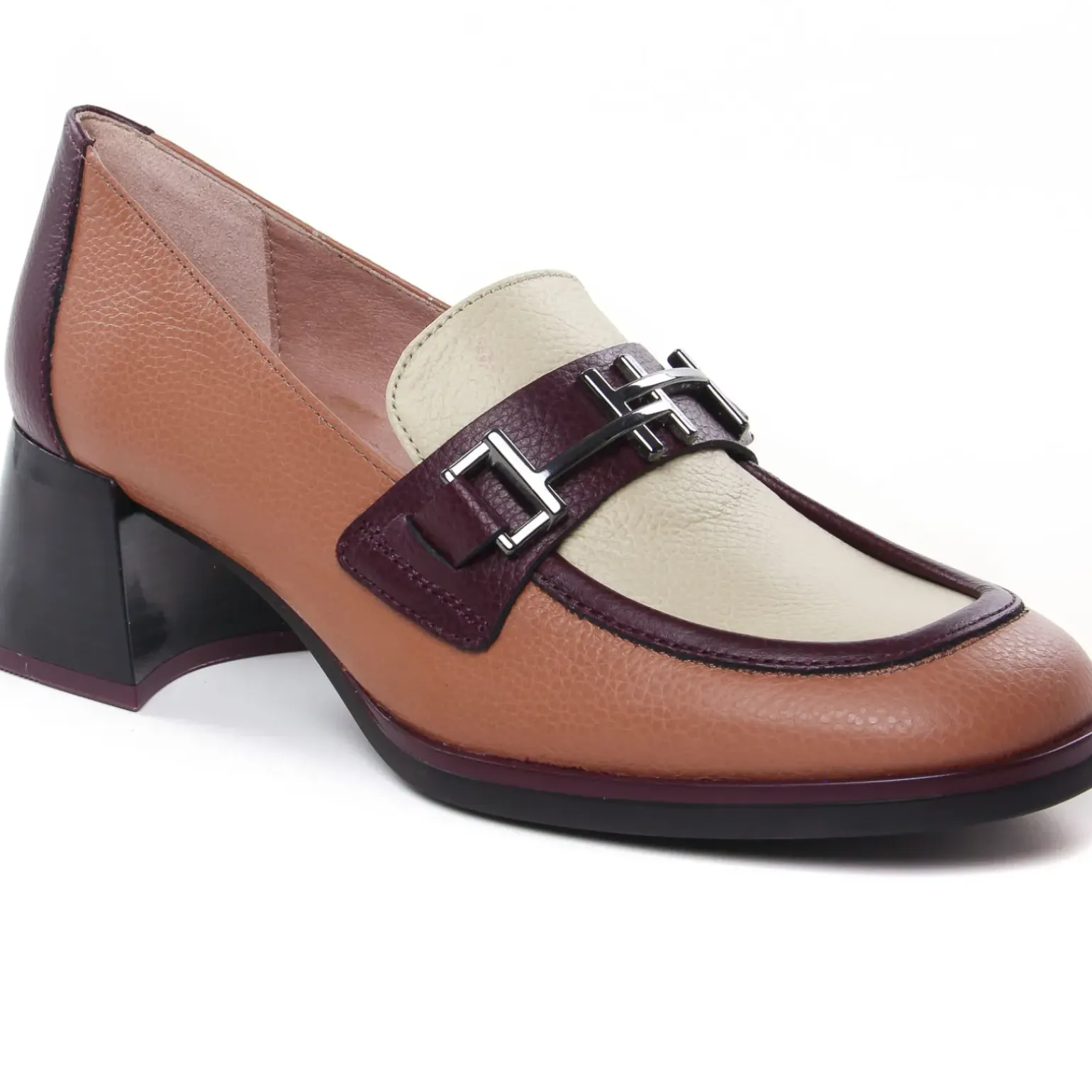 Mocassins Trotteurs Hispanitas CHI243550 Beige Blanc