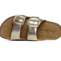 Mules Coco Et Abricot Essigny Gold
