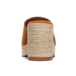 Mules Compensées Scarlatine 32622 Camel