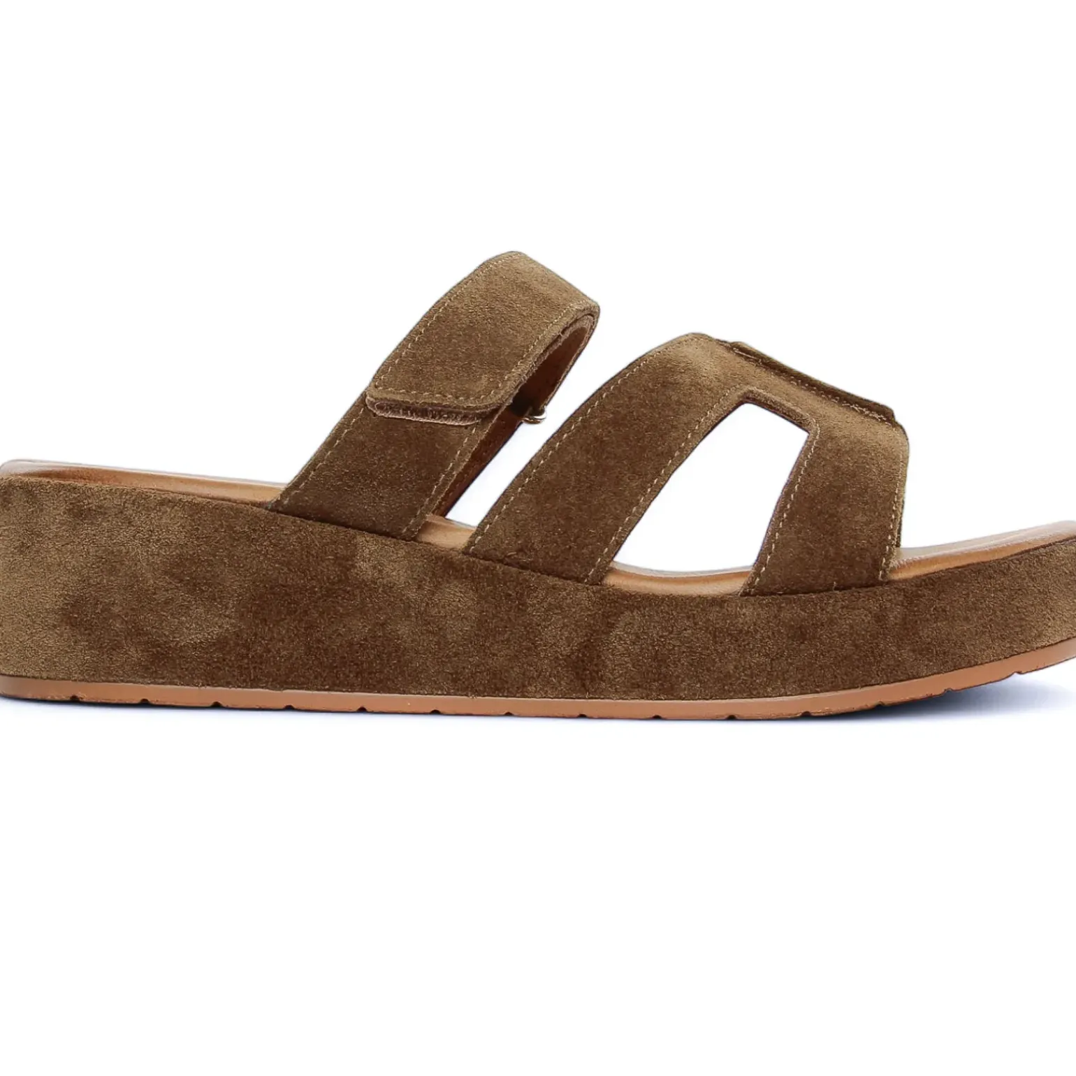 Mules Compensées Scarlatine Gafeau Camel