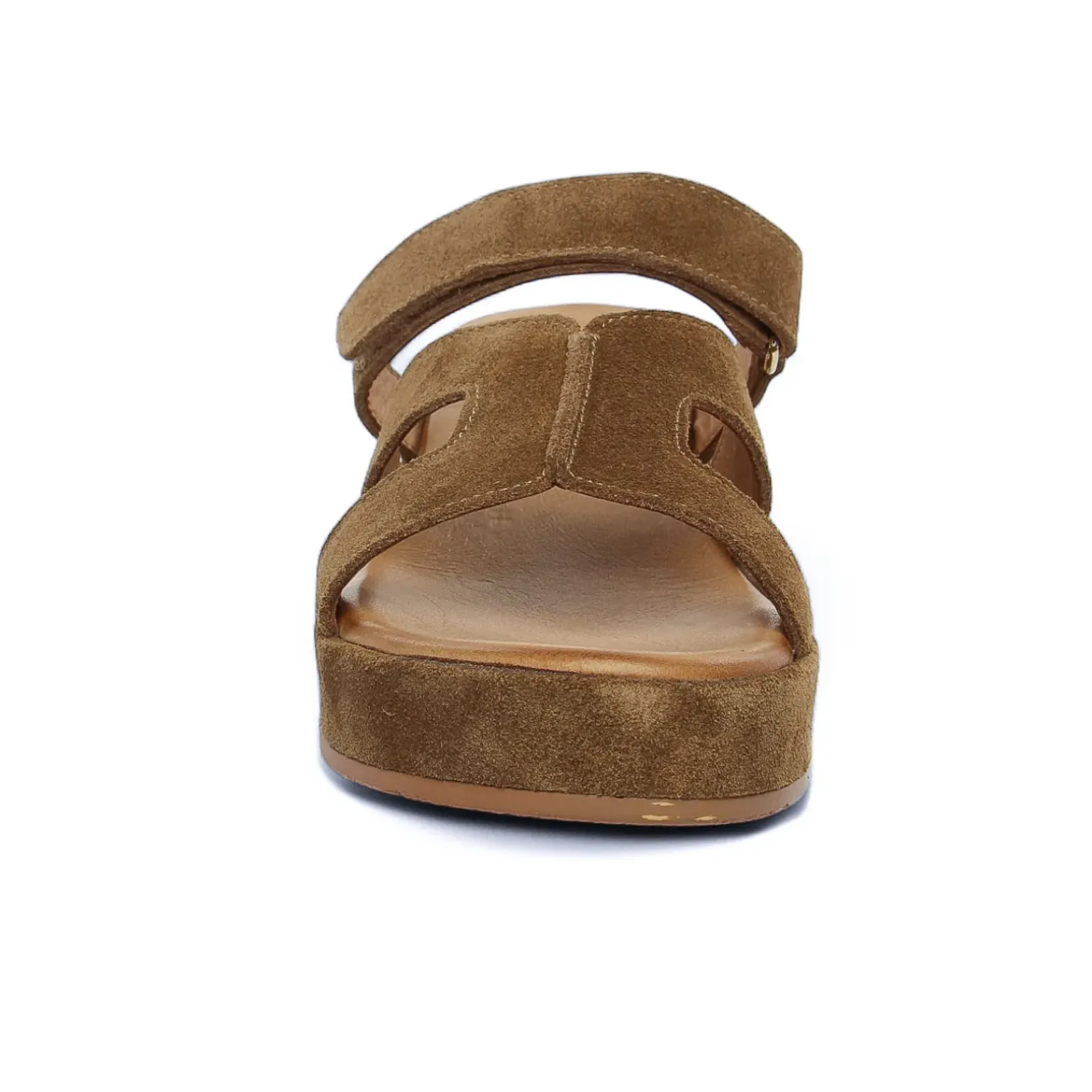 Mules Compensées Scarlatine Gafeau Camel