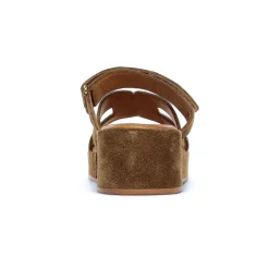 Mules Compensées Scarlatine Gafeau Camel