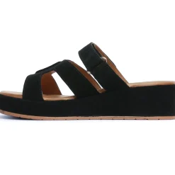 Mules Compensées Scarlatine Gafeau Noir