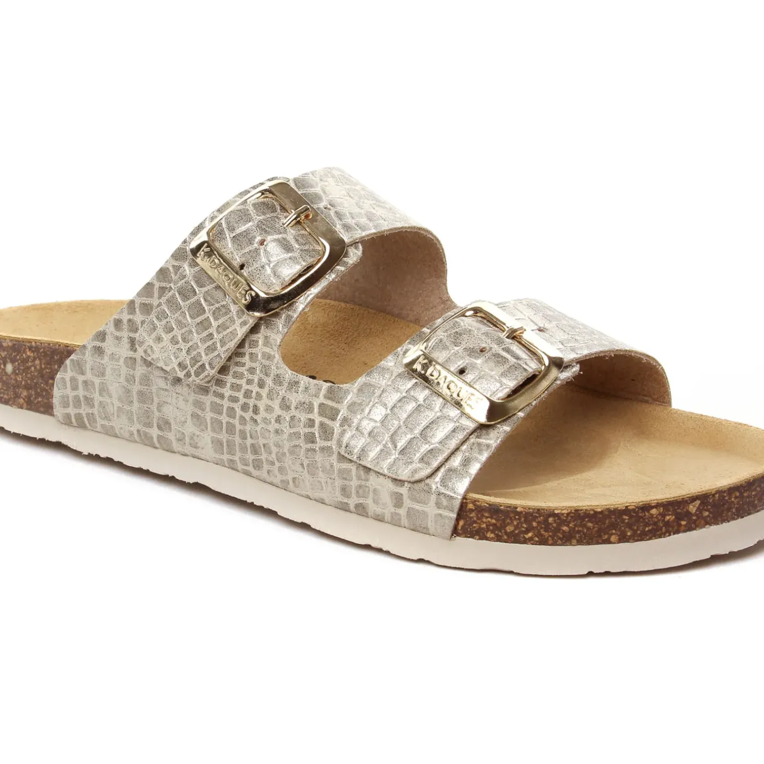 Mules K Daques Ripoll Croco Platine