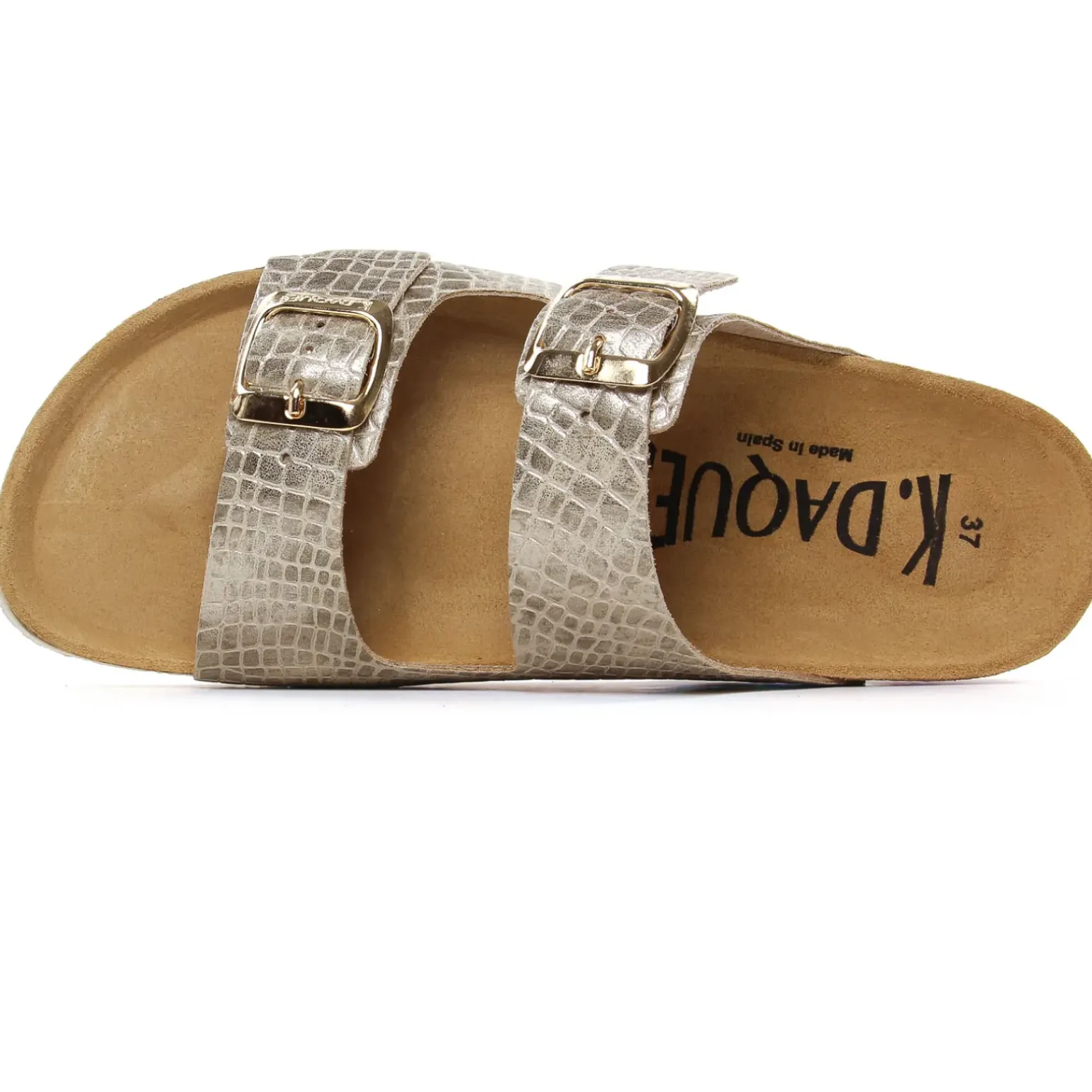 Mules K Daques Ripoll Croco Platine