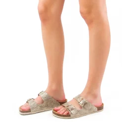 Mules K Daques Ripoll Croco Platine