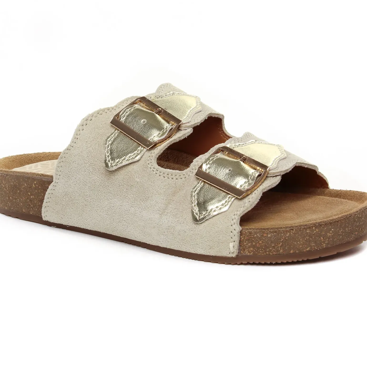Mules Mtng Lin 54085 Beige Or