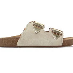 Mules Mtng Lin 54085 Beige Or