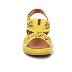 Nu-Pieds Compensés Altex Camila Jaune