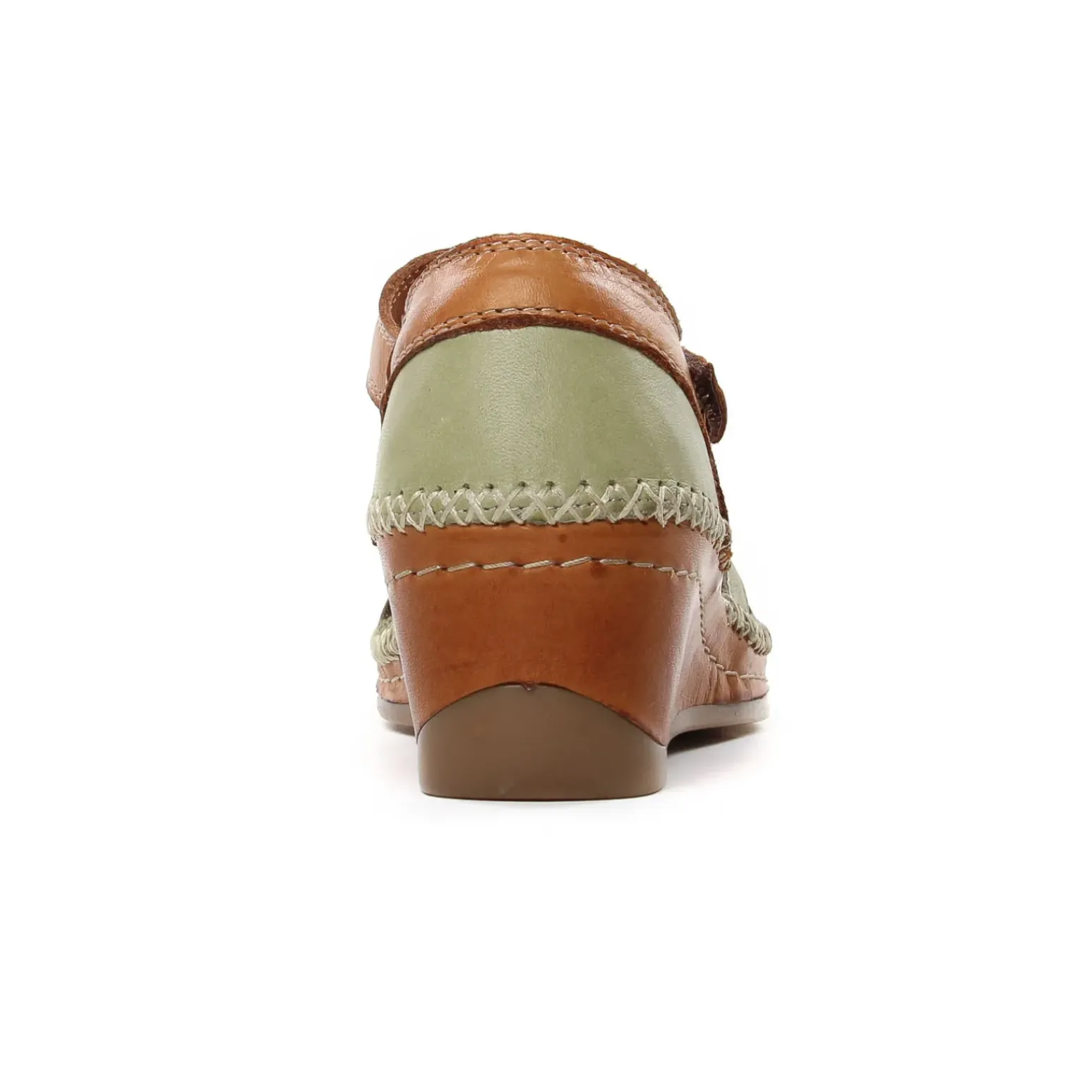 Nu-Pieds Compensés Altex Mirella Kaki Tan