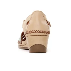 Nu-Pieds Compensés Altex Sylvette Brun Kaki