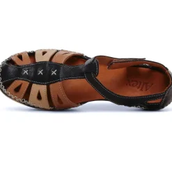 Nu-Pieds Compensés Altex Sylvette Noir Tan