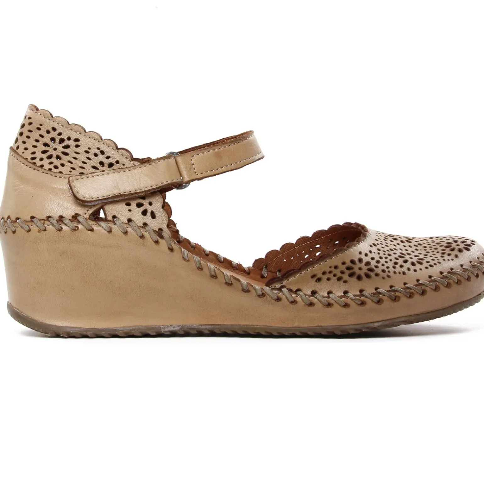 Nu-Pieds Compensés Altex Valma Brun