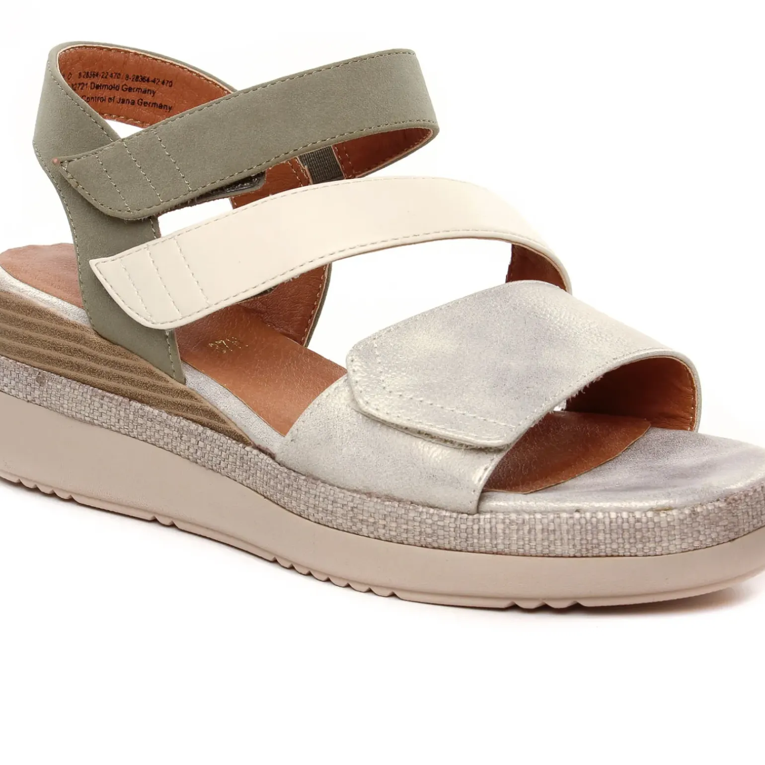Nu-Pieds Compensés Jana 28364 Beige Sage
