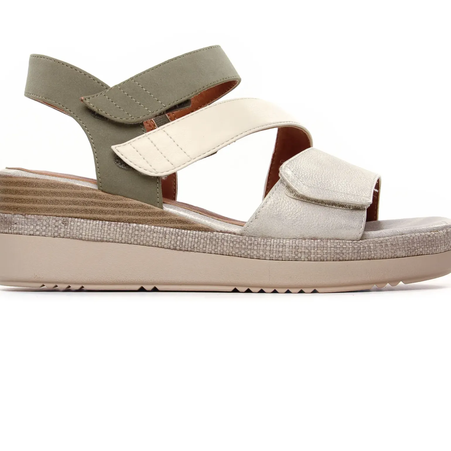 Nu-Pieds Compensés Jana 28364 Beige Sage